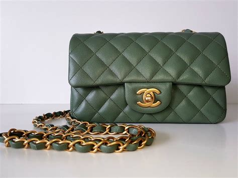 olive green chanel bag - chanel green tote.